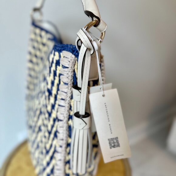 Tory Burch Thea Straw Bucket Shoulder Bag - Picture 3 of 15